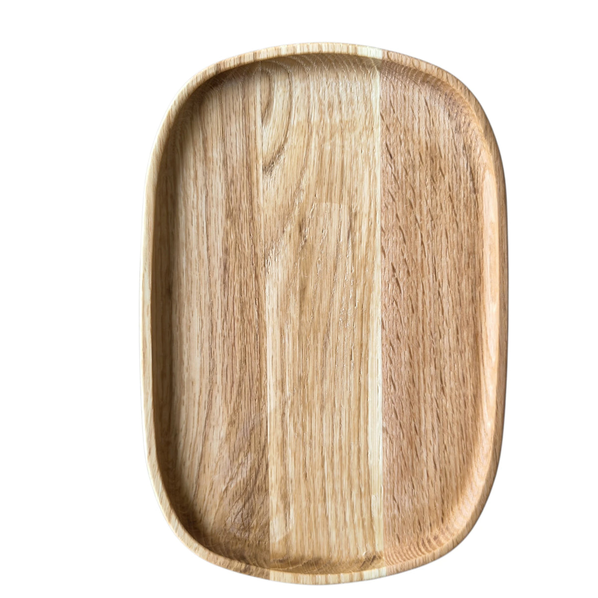 Plockbricka i ek – 25 × 17 cm