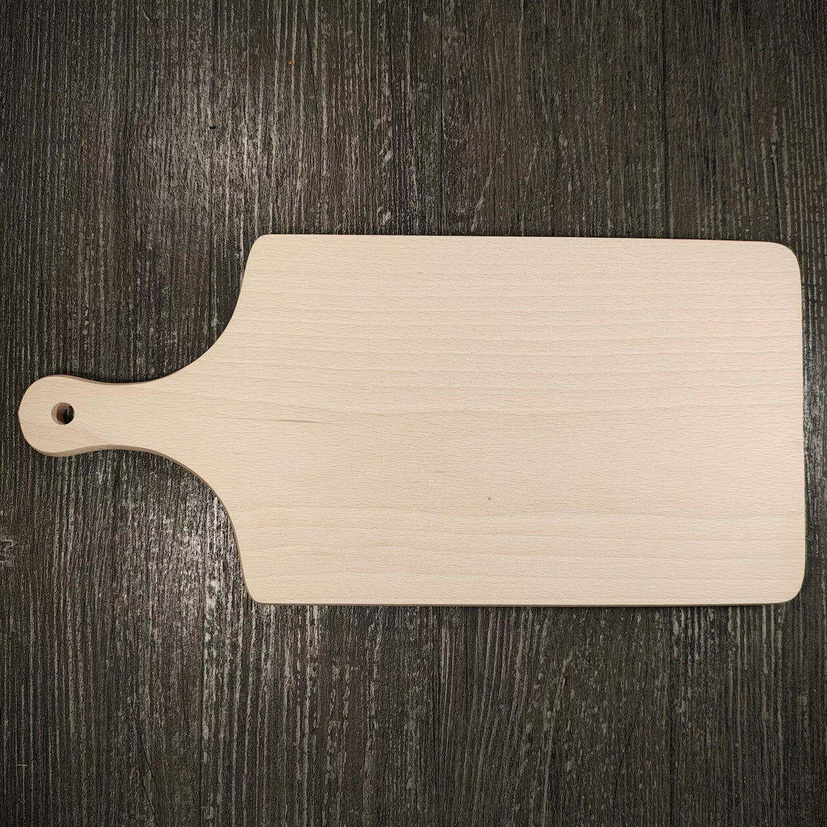 Skärbräda i bok med handtag 42 x 20 cm