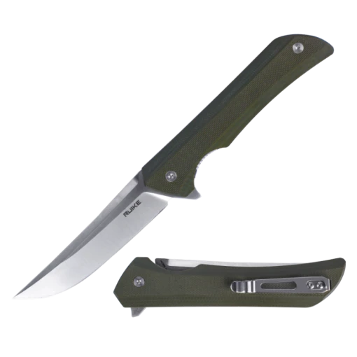 Ruike Hussar P121 fällkniv med grönt G10-handtag
