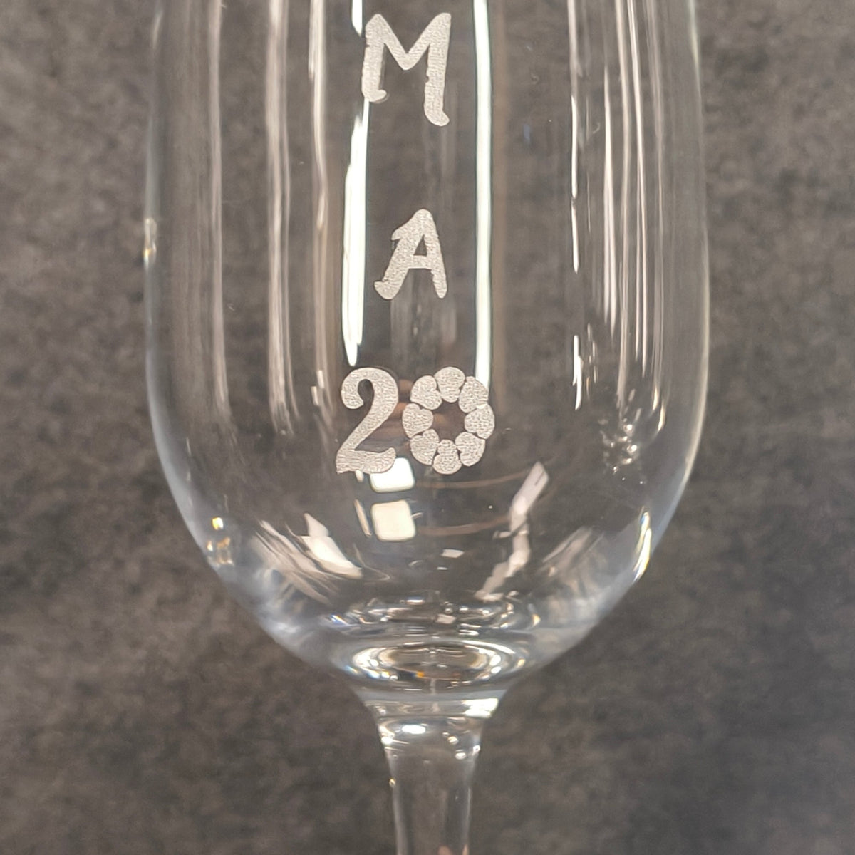 Champagneglas 22 cl med personlig gravyr från Nordic Engrave