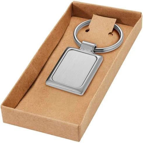 Metallnyckelring i presentförpackning