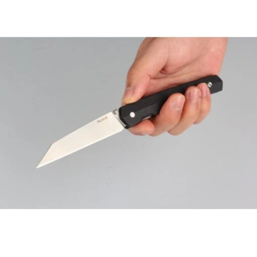 Ruike P865-B fällkniv med svart G10-handtag och blad