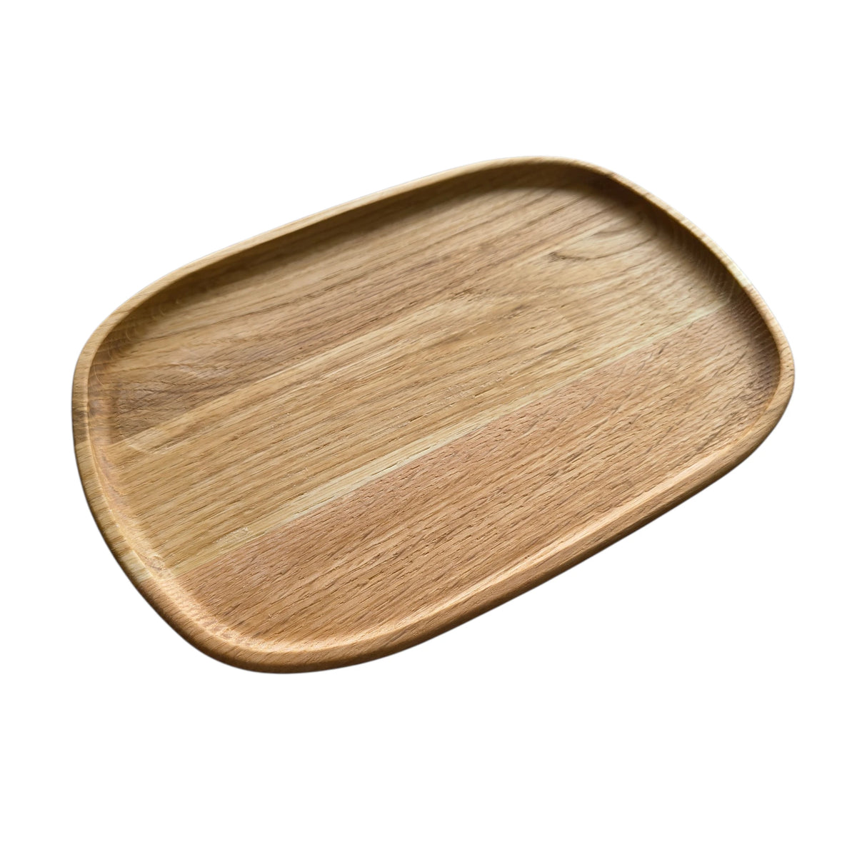 Plockbricka i ek – 25 × 17 cm