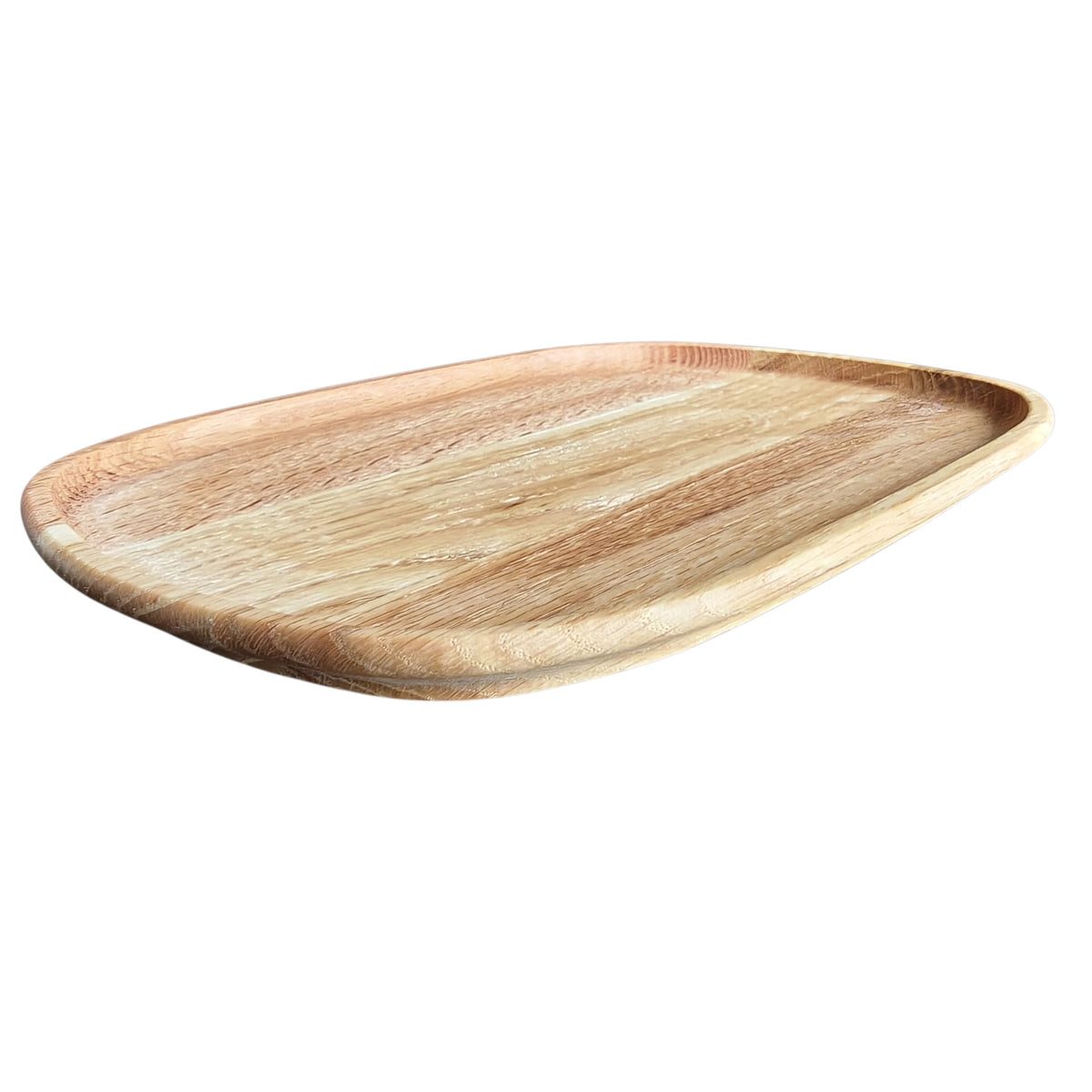 Plockbricka i ek – 25 × 17 cm